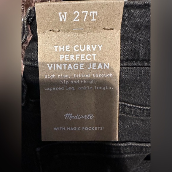 NWT:Madewell - Curvy Perfect Vintage Jean - Picture 9 of 9
